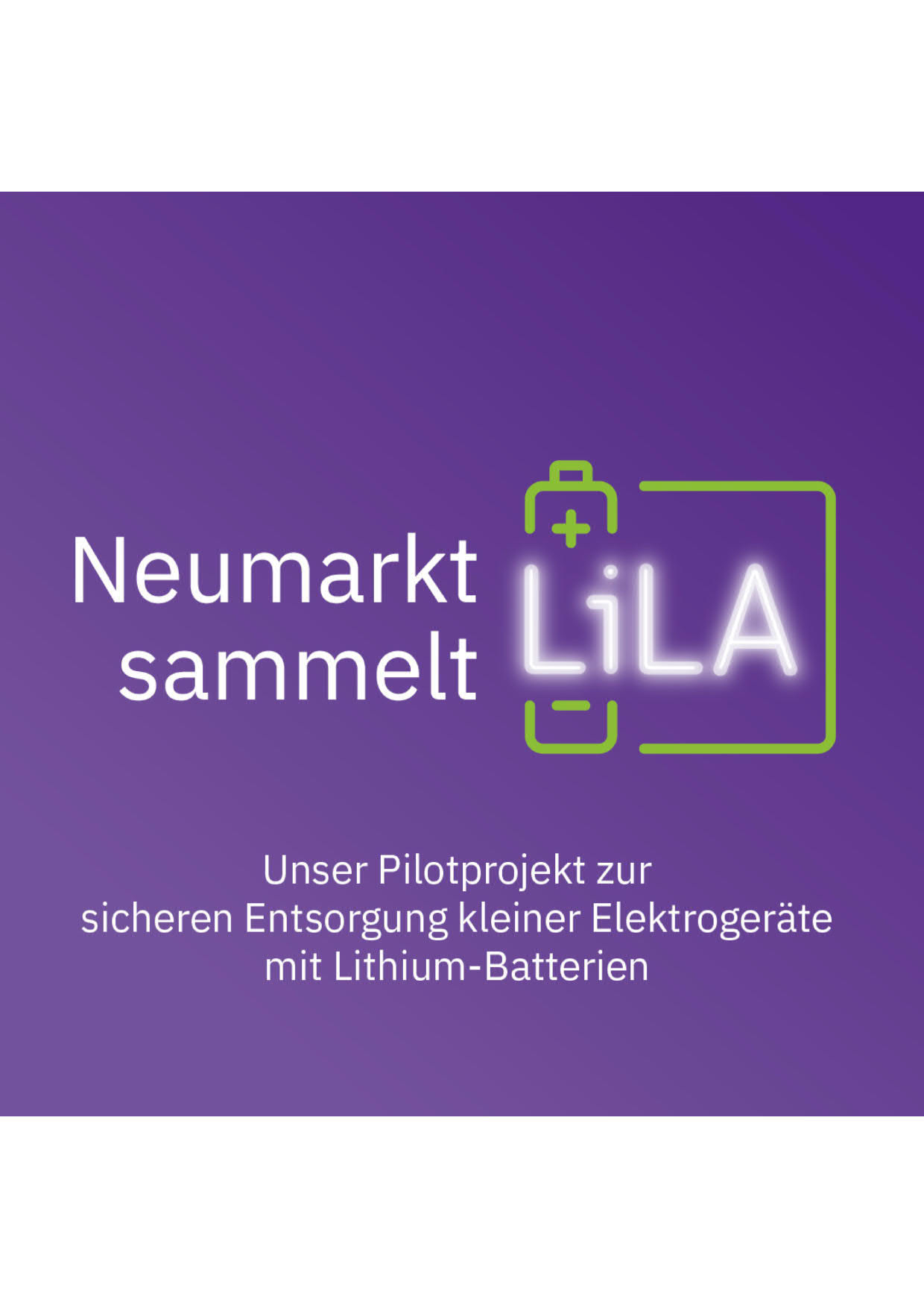 Neumarkt sammelt LiLA Logo