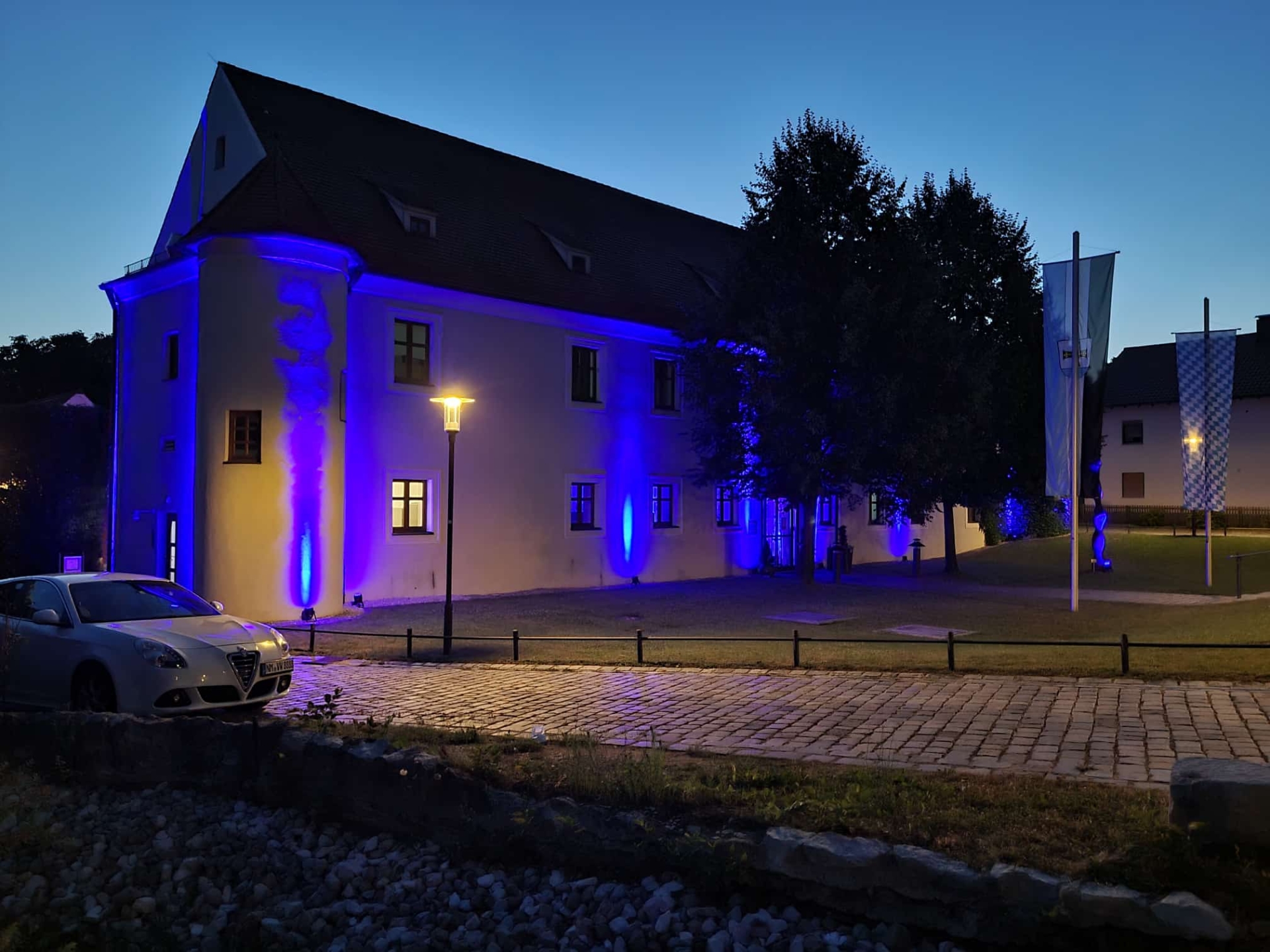 Beleuchtung 30 Jahre Deutschordensschloss