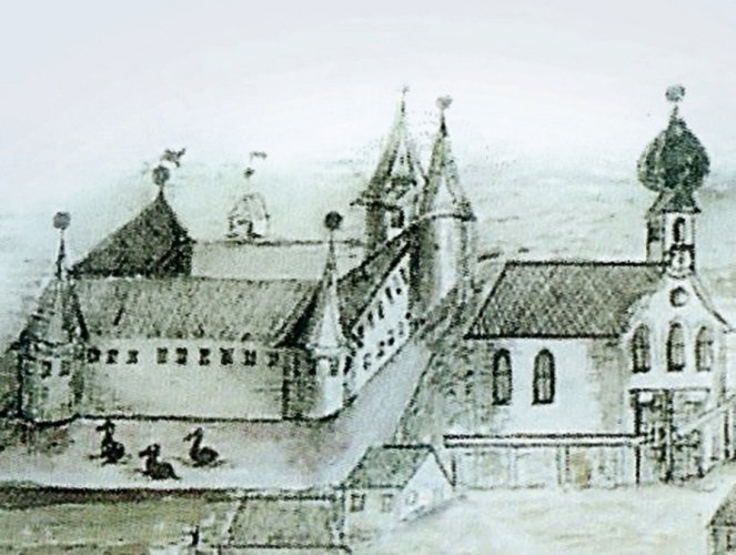 Aquarells im Saalbuch 1724